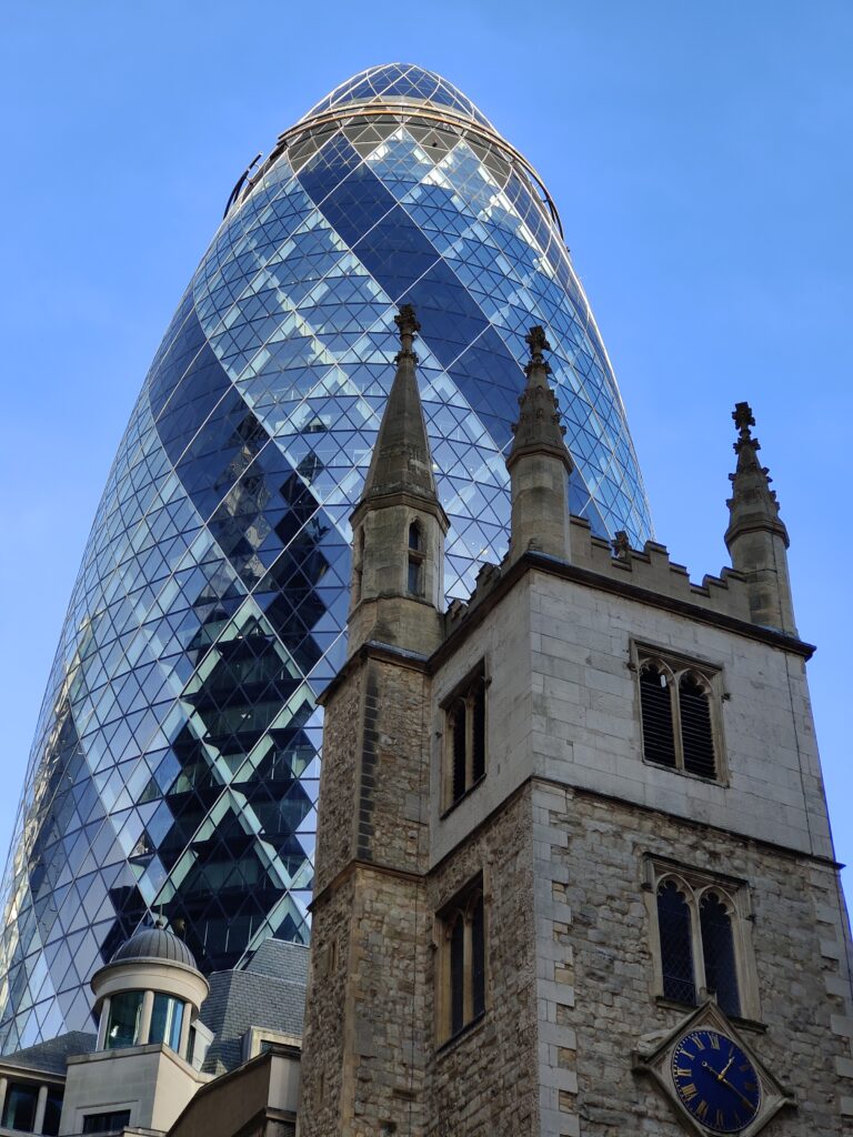 The Gherkin and a Church