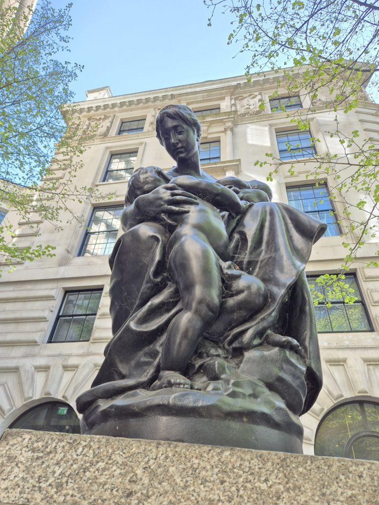 Mother statue in City of London